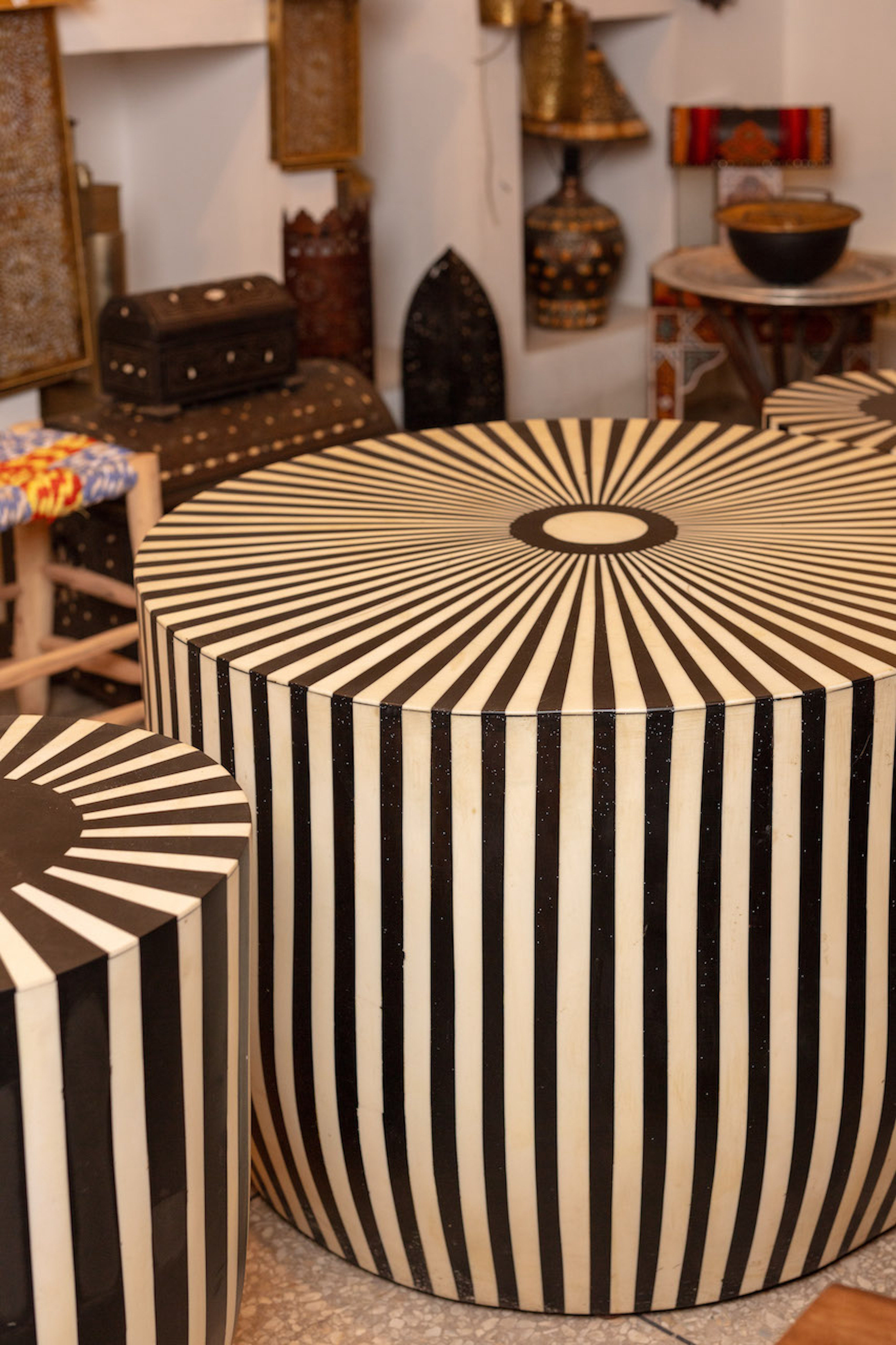 Starburst Bone Inlay Table