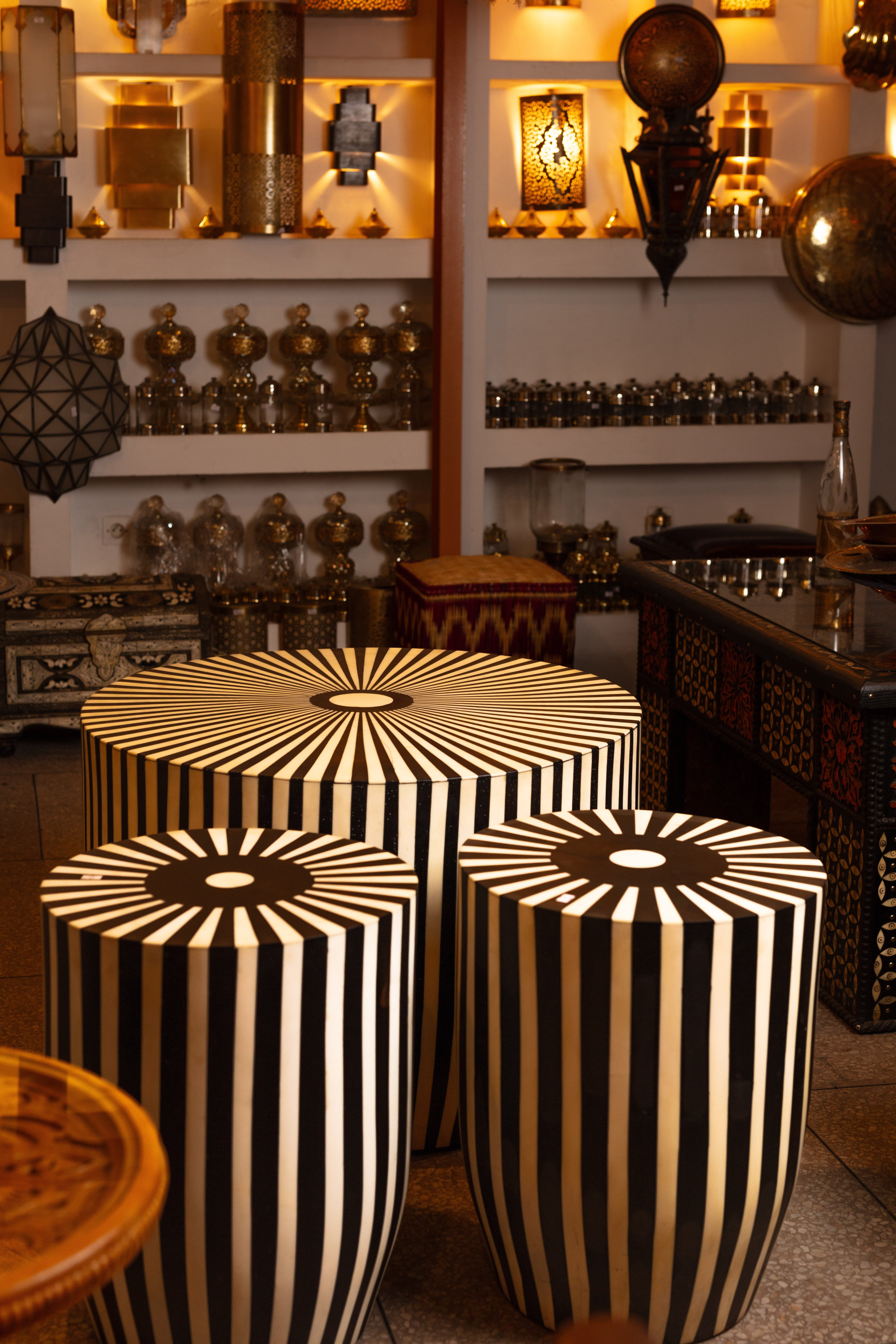 Starburst Bone Inlay Table