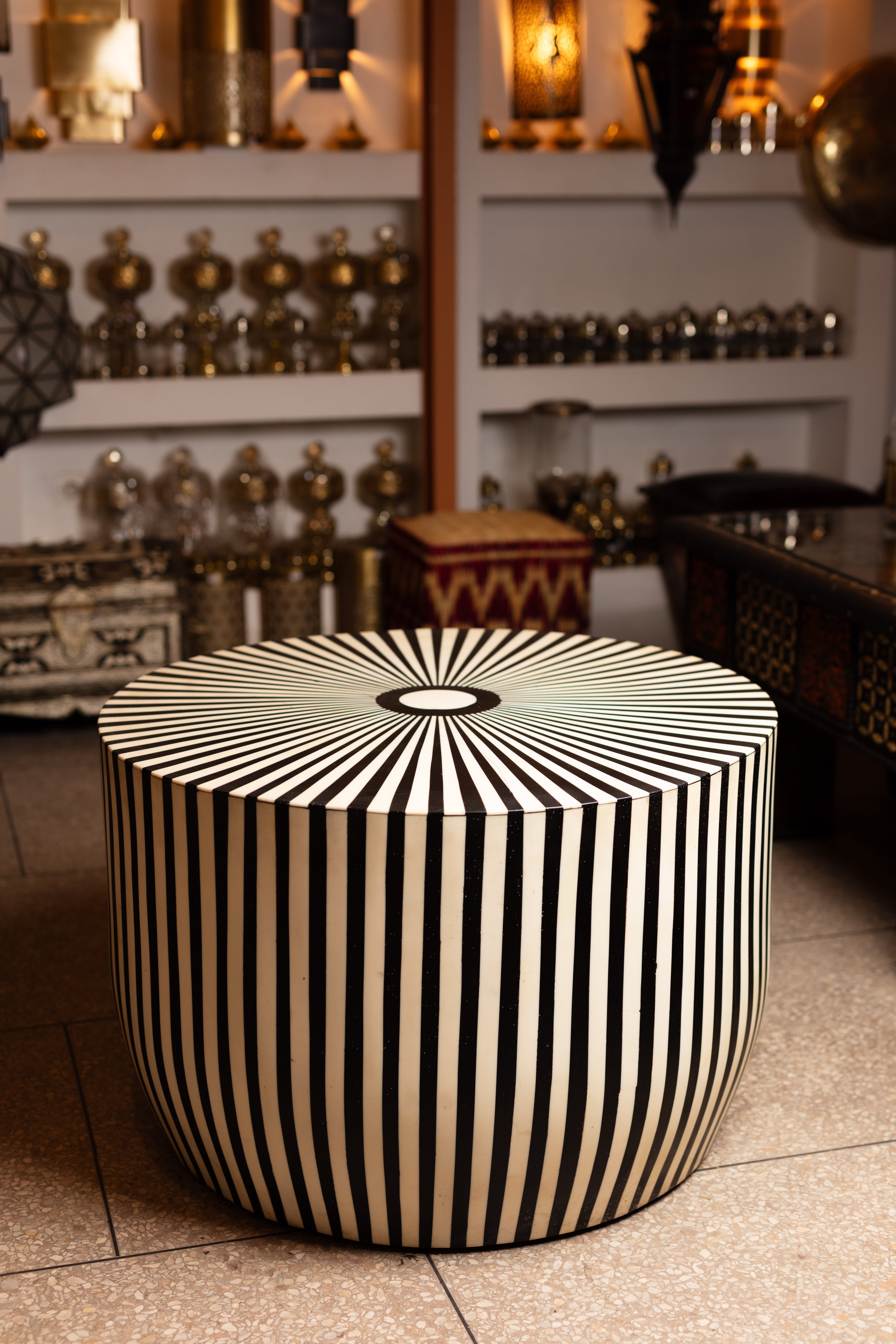 Starburst Bone Inlay Table