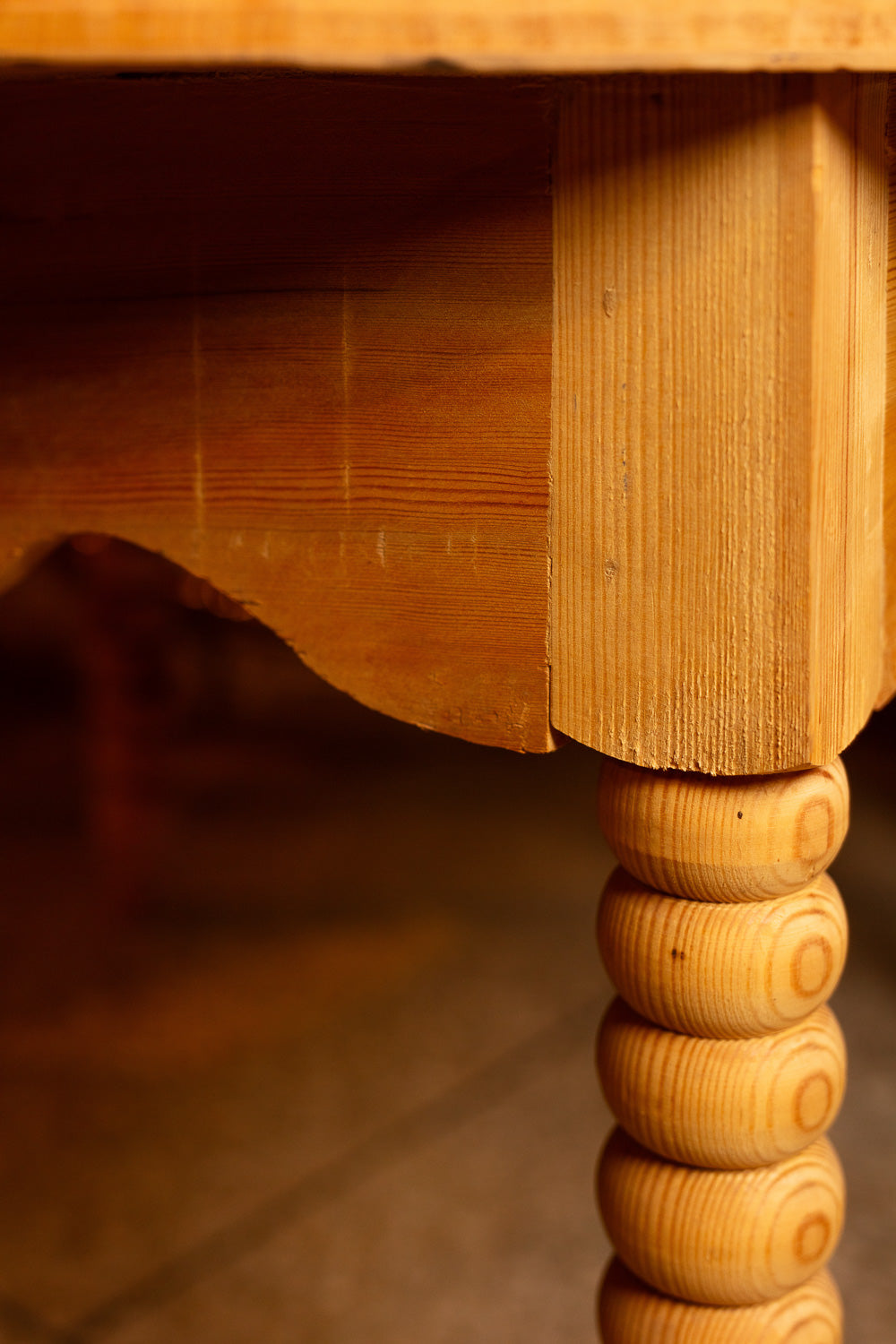 Handcrafted Round Cedar Table