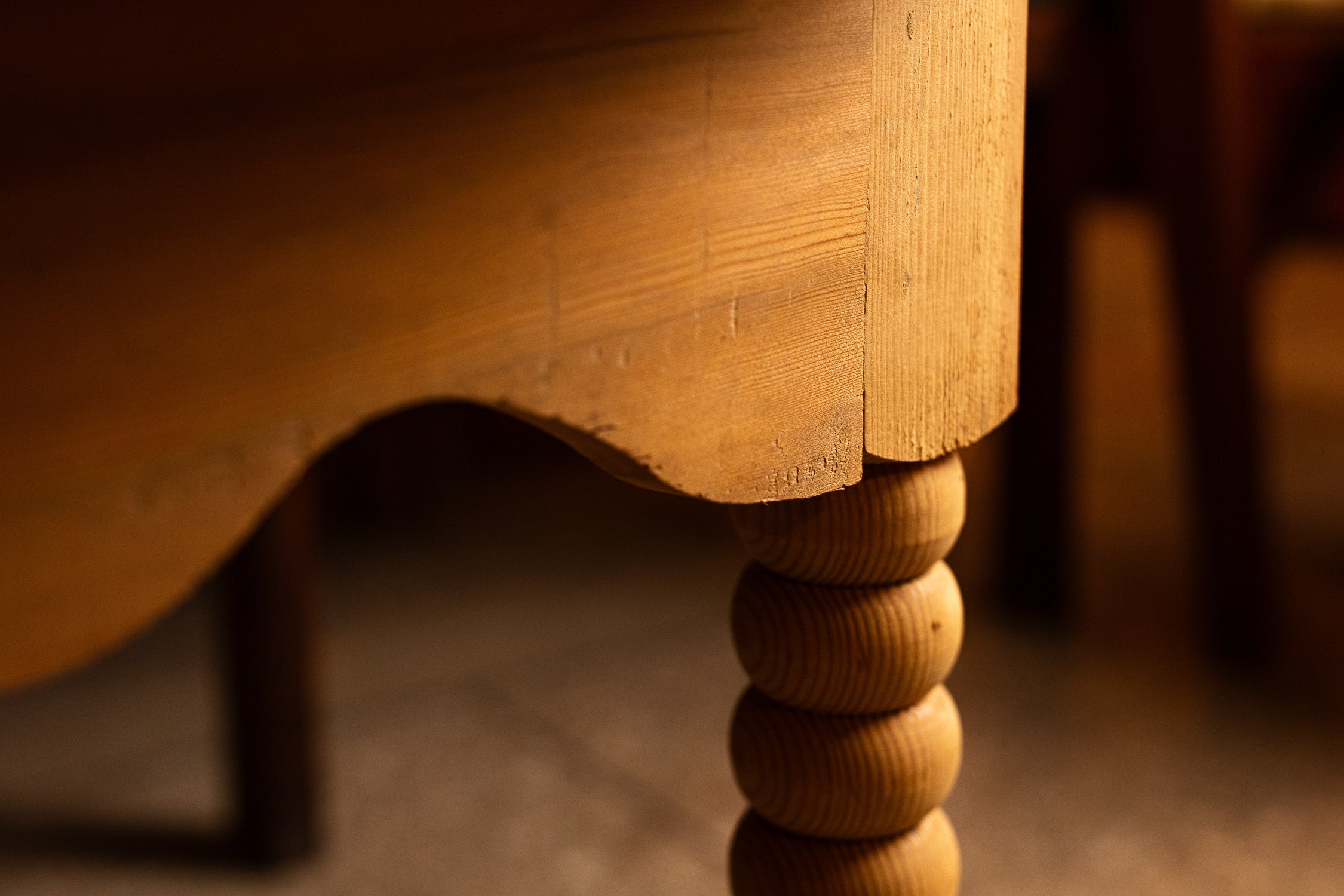 Handcrafted Round Cedar Table