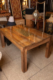 Handcrafted Brass Inlay Table