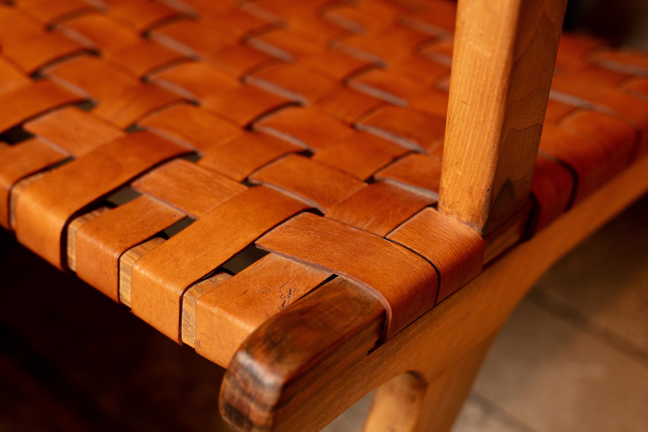 Woven Leather Lounge Set