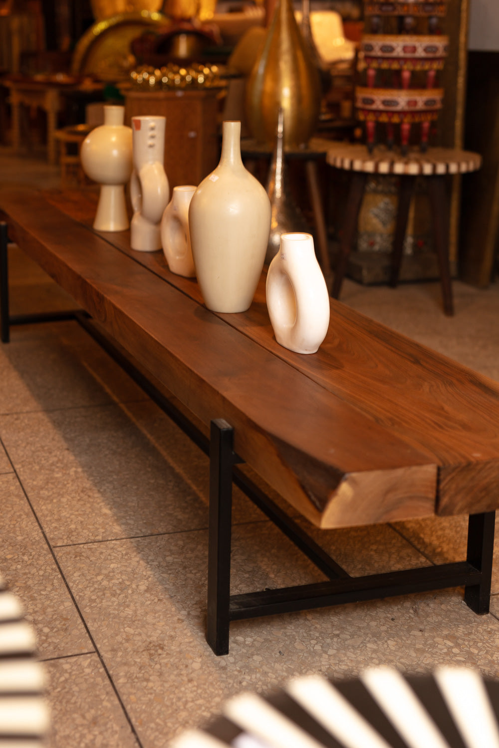 Walnut Entryway Bench & Console