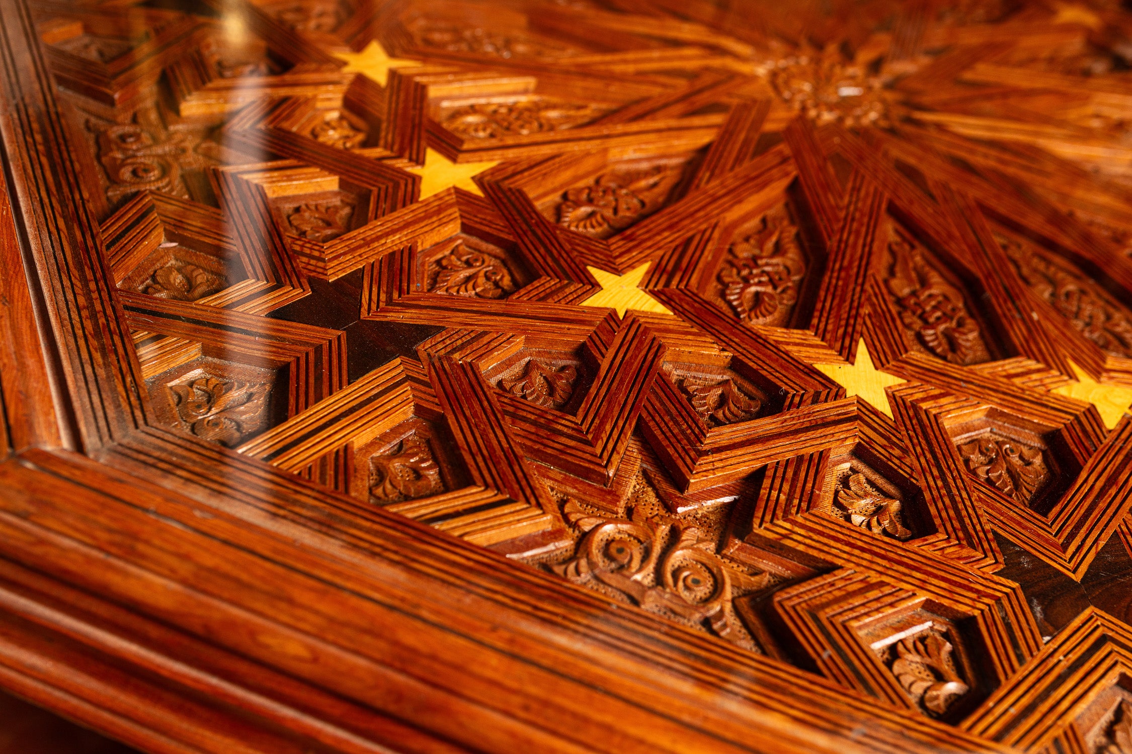 Moroccan Cedar Octagonal Table