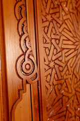 Carved Moroccan Cedar Door