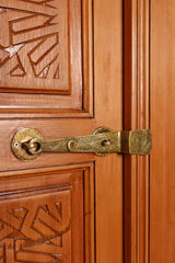 Carved Moroccan Cedar Door