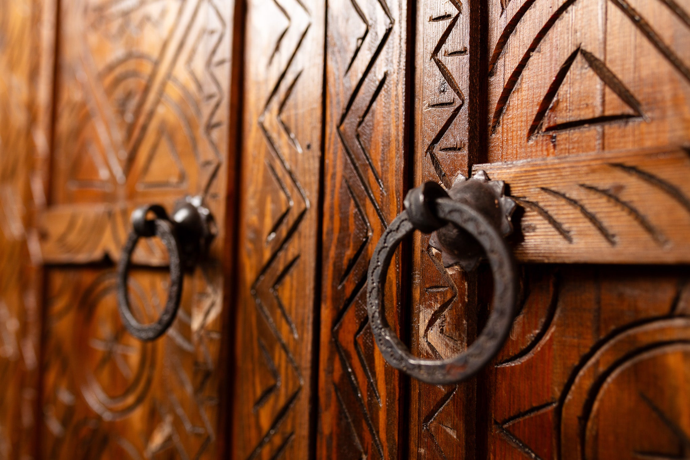 Nomad Hand-Carved Wardrobe