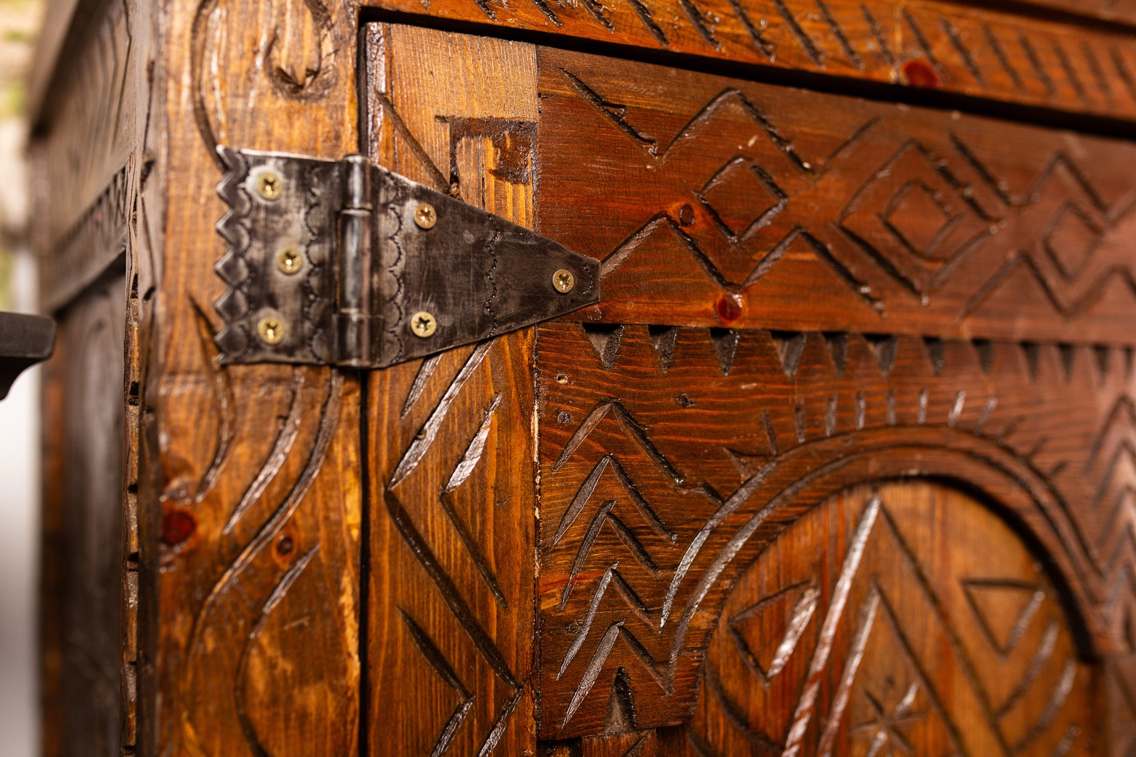 Nomad Hand-Carved Wardrobe