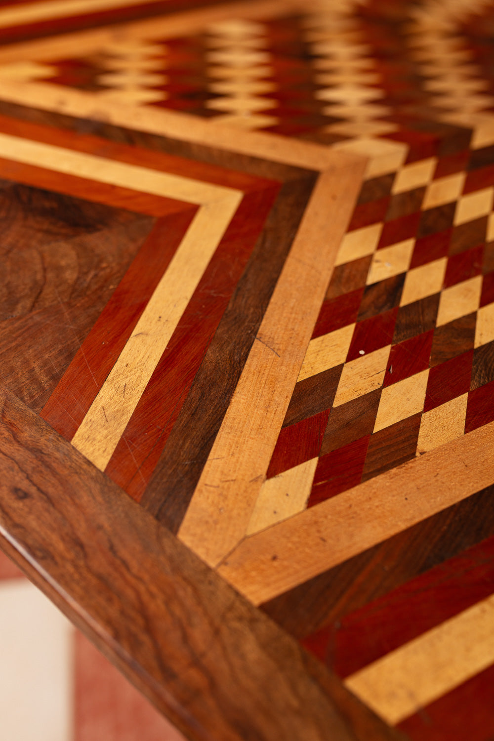 Octagonal Geometric Inlay Table