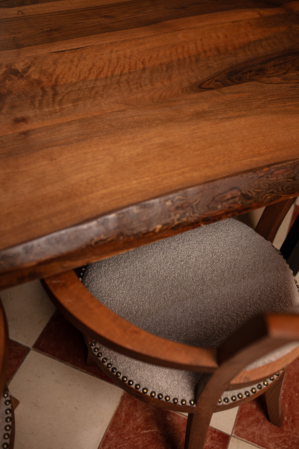 Live Edge Walnut Industrial Table