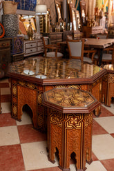 Octagonal Coffee & Side Table Set