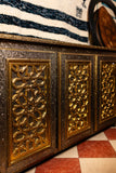 Hammered Brass & Silver Sideboard
