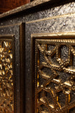 Hammered Brass & Silver Sideboard