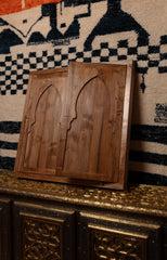 Moorish Arch Walnut Cabinet