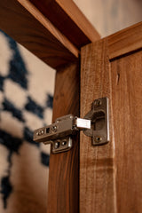 Moorish Arch Walnut Cabinet