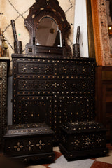 Inlay Dresser & Arched Mirror Set