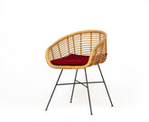 MCM Rattan Bucket Chair
