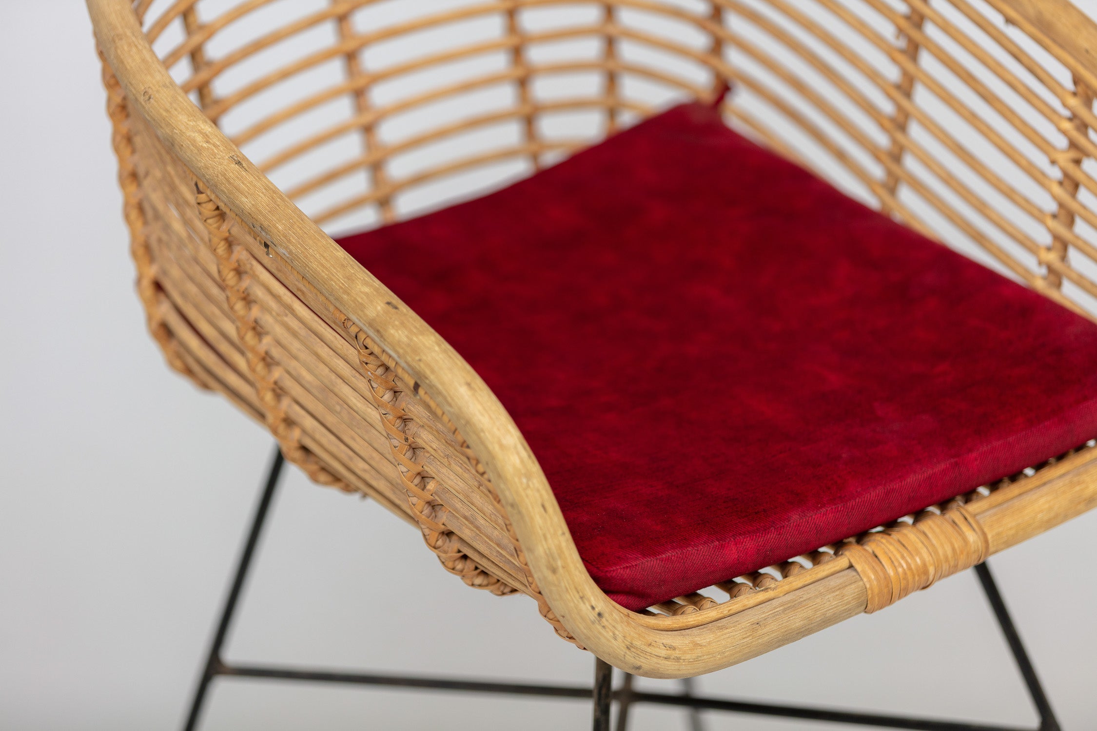 MCM Rattan Bucket Chair