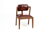 Vintage Leather Mid-Century Dining Chair