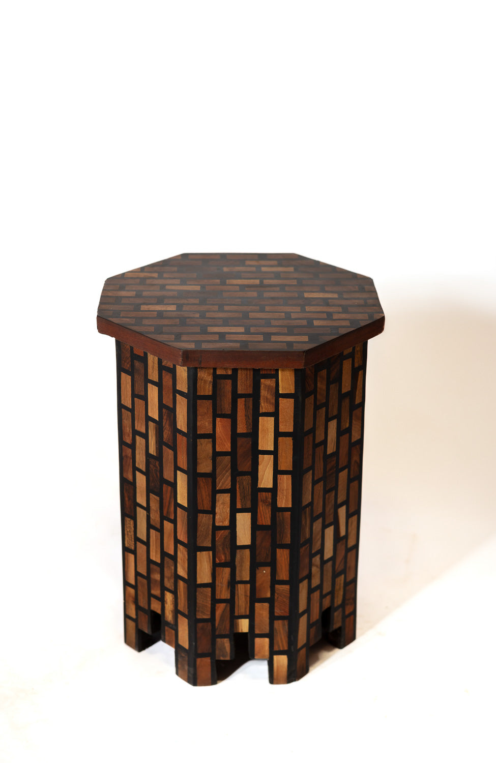 Octagon Mosaic Wood Table