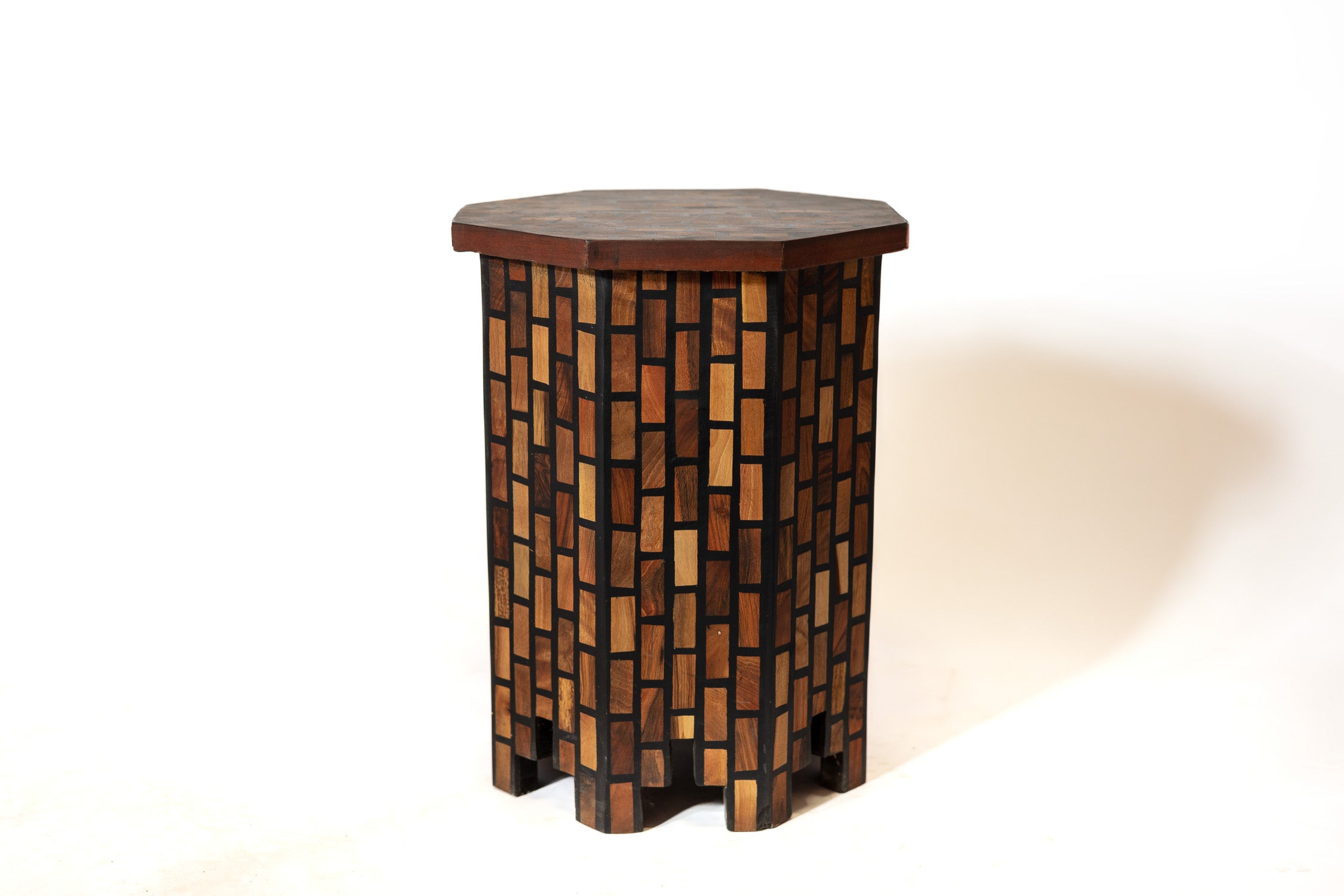 Octagon Mosaic Wood Table