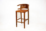 Rosewood Woven Bar Stool