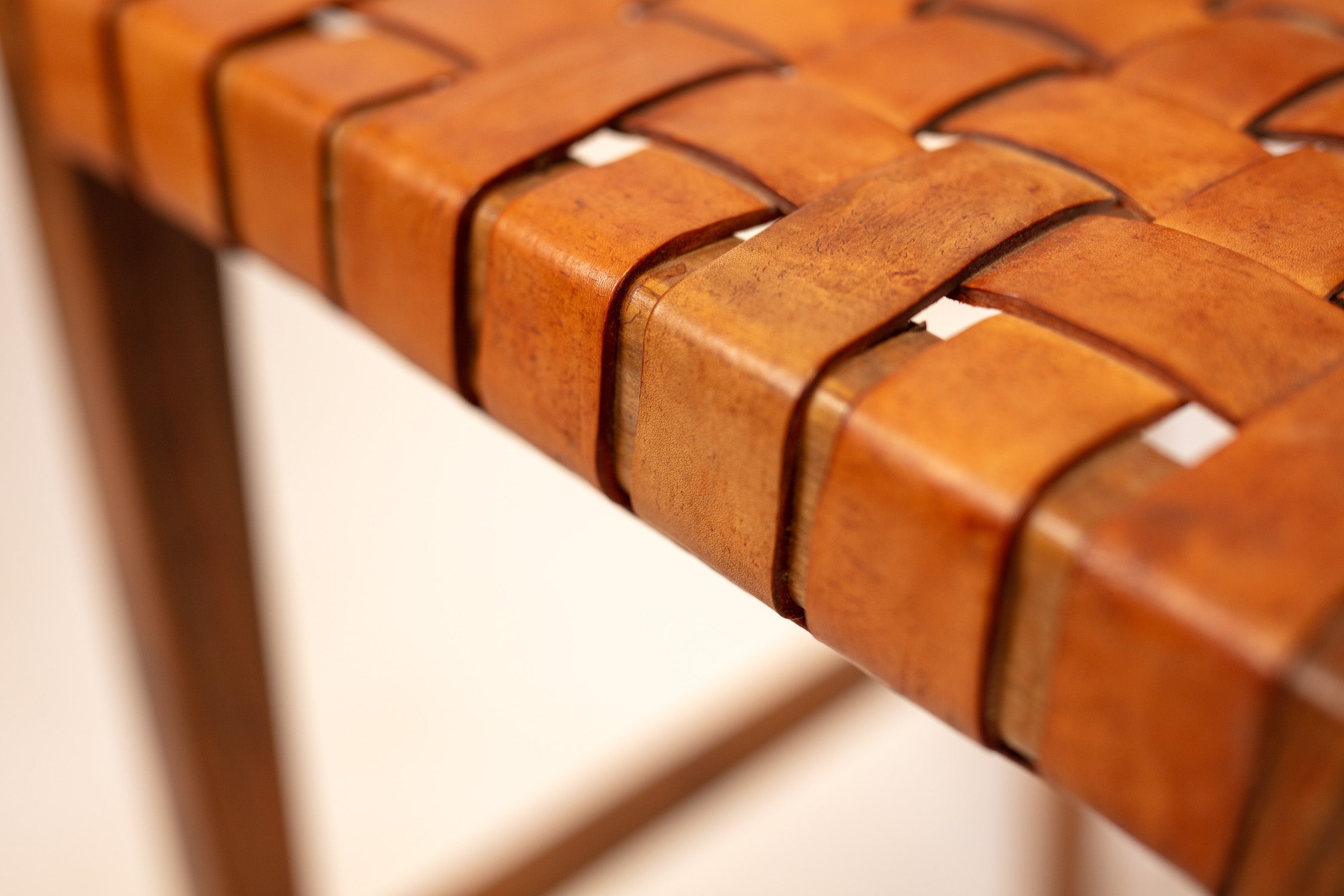 Rosewood Woven Bar Stool
