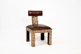 Artisan Inlay Checkerboard Accent Chair