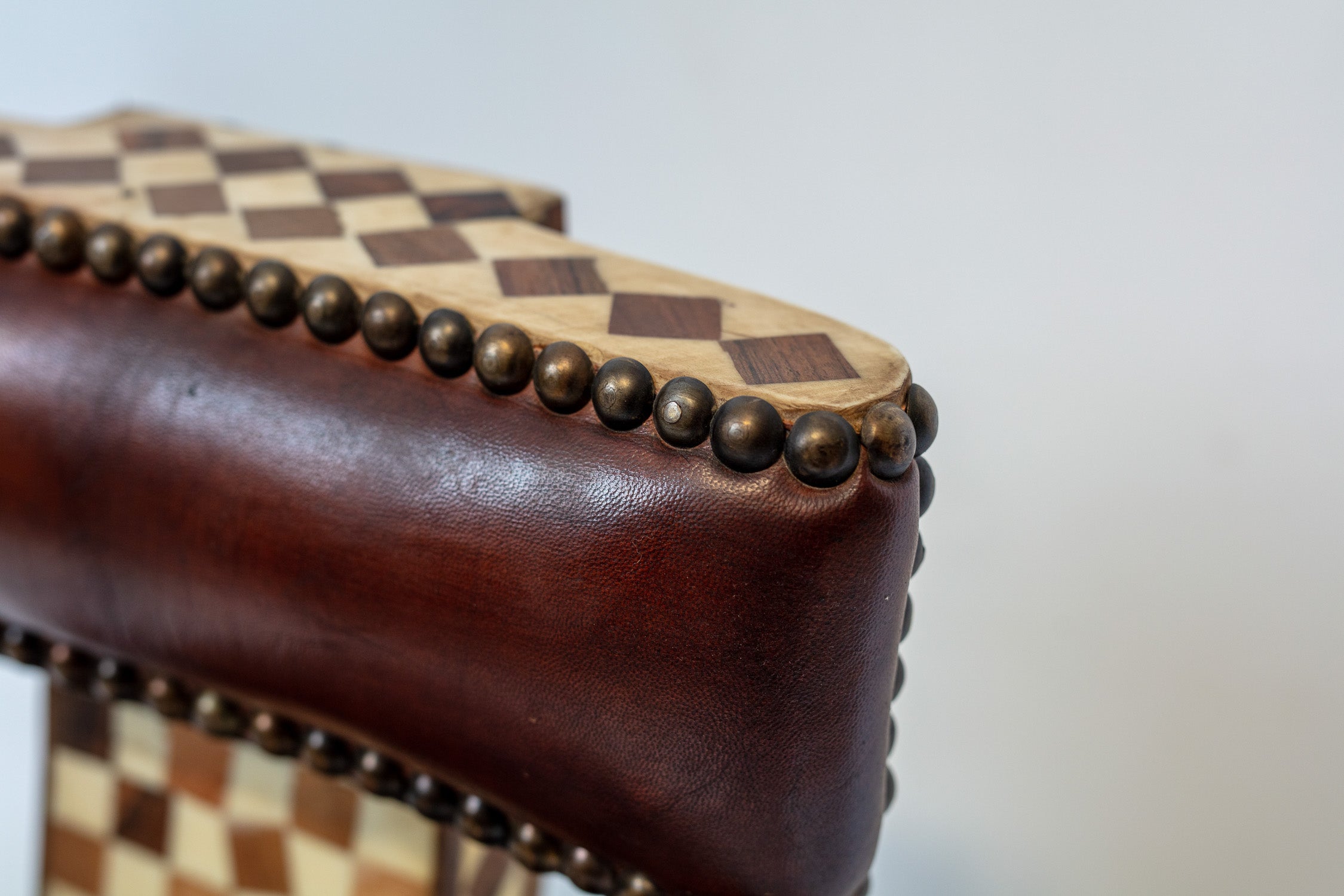 Artisan Inlay Checkerboard Accent Chair