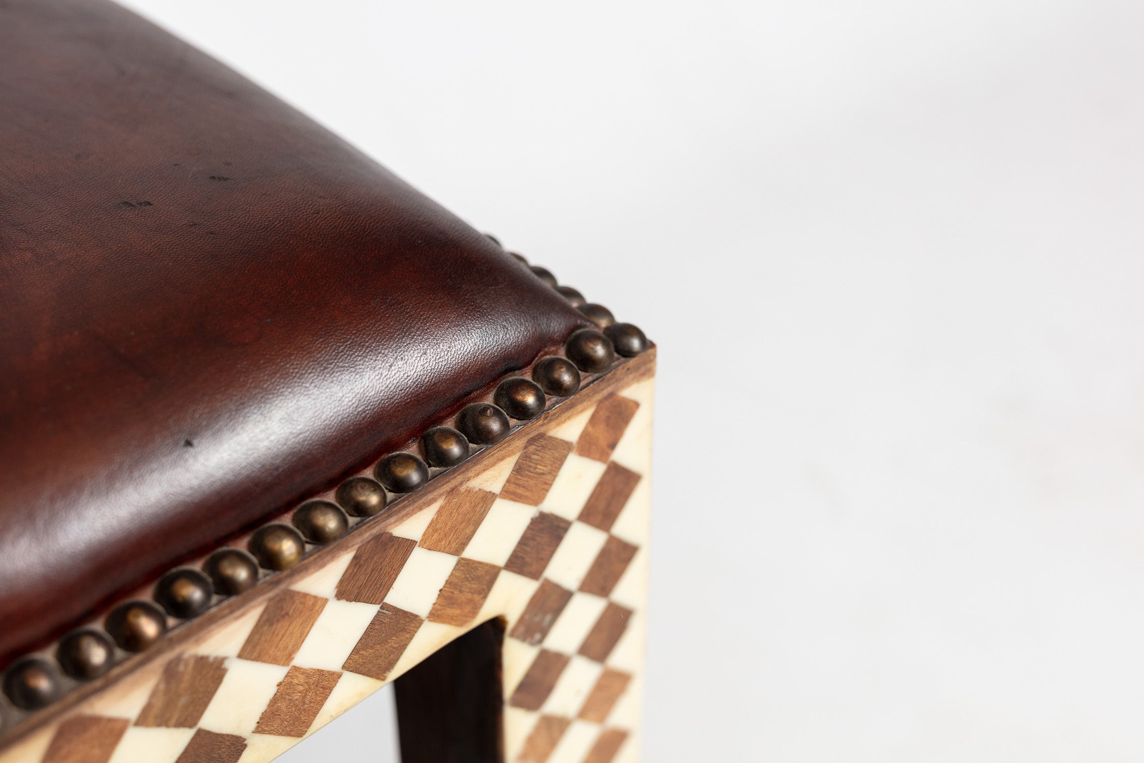 Artisan Inlay Checkerboard Accent Chair