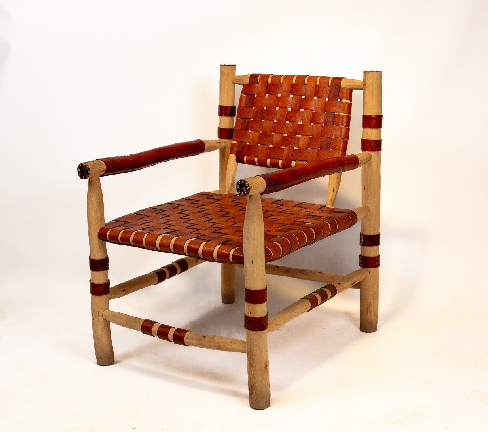 Woven Leather Lounge Set