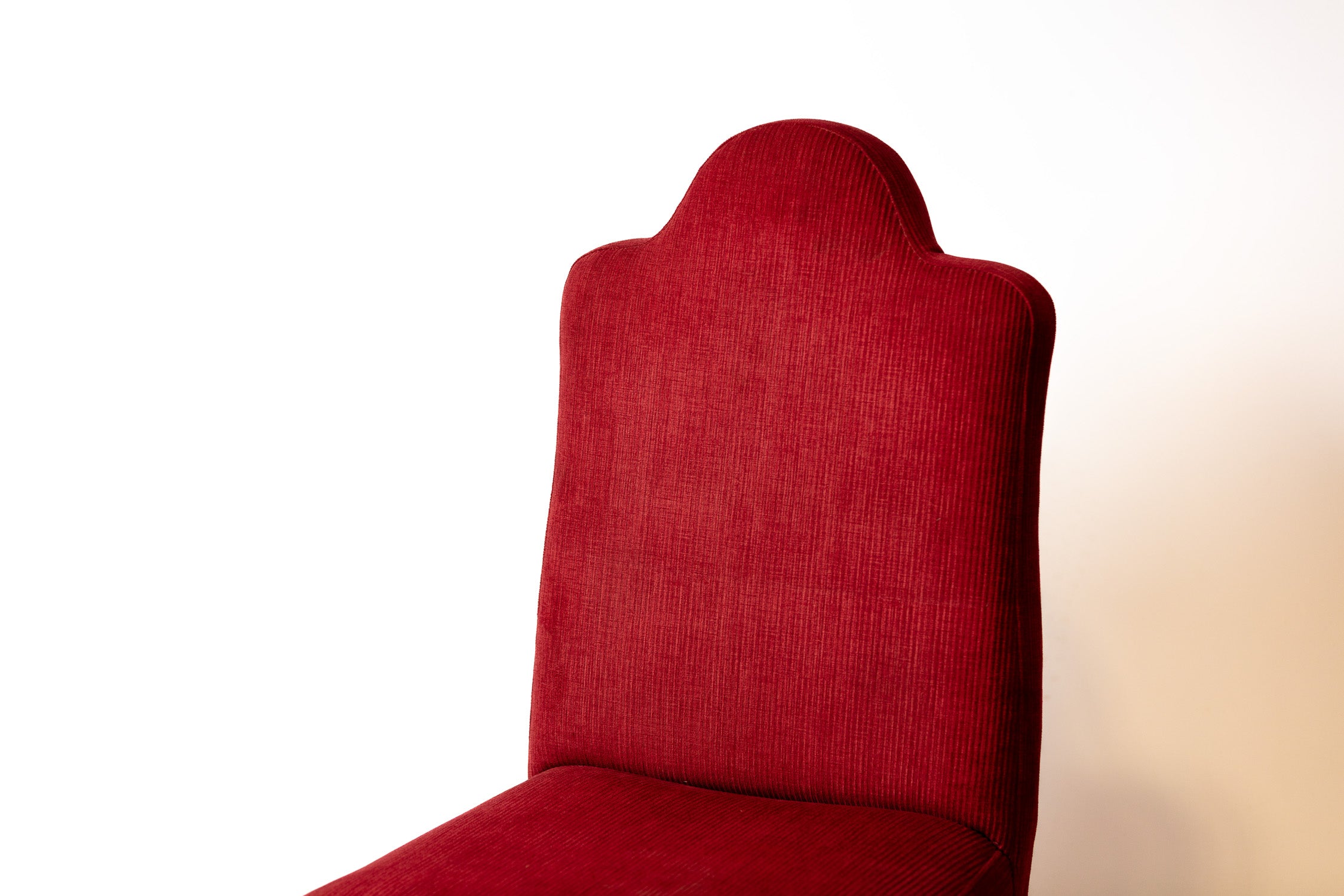 Regal Crimson Velvet Chair