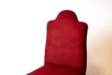 Regal Crimson Velvet Chair