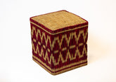Red Diamond Woven Storage Cube