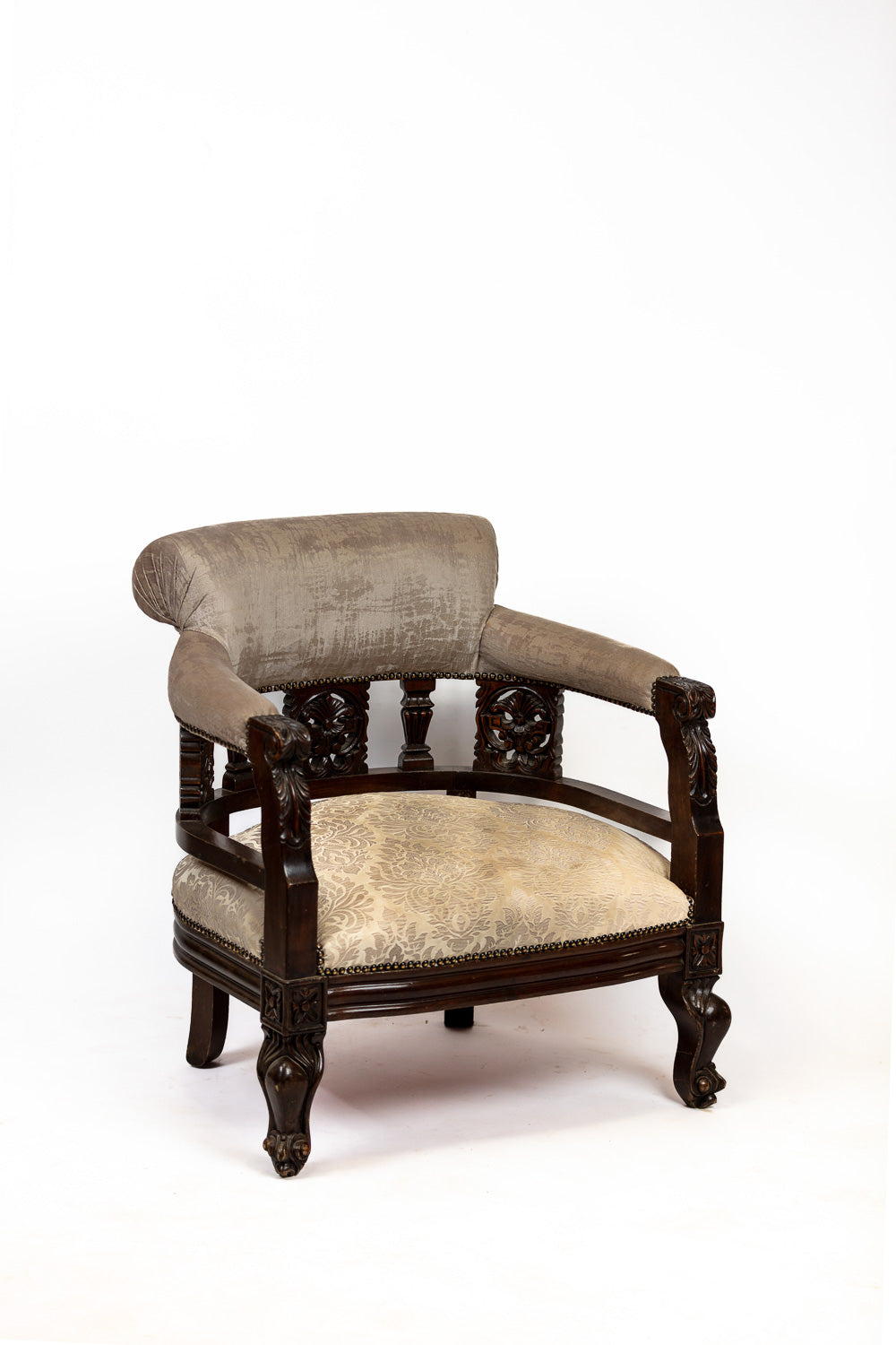 Antique Carved Gondola Chair