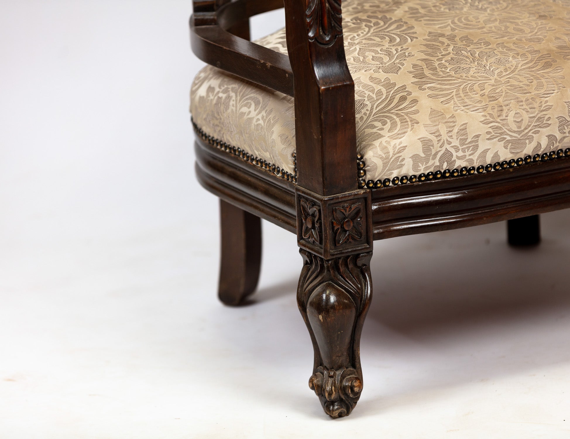 Antique Carved Gondola Chair