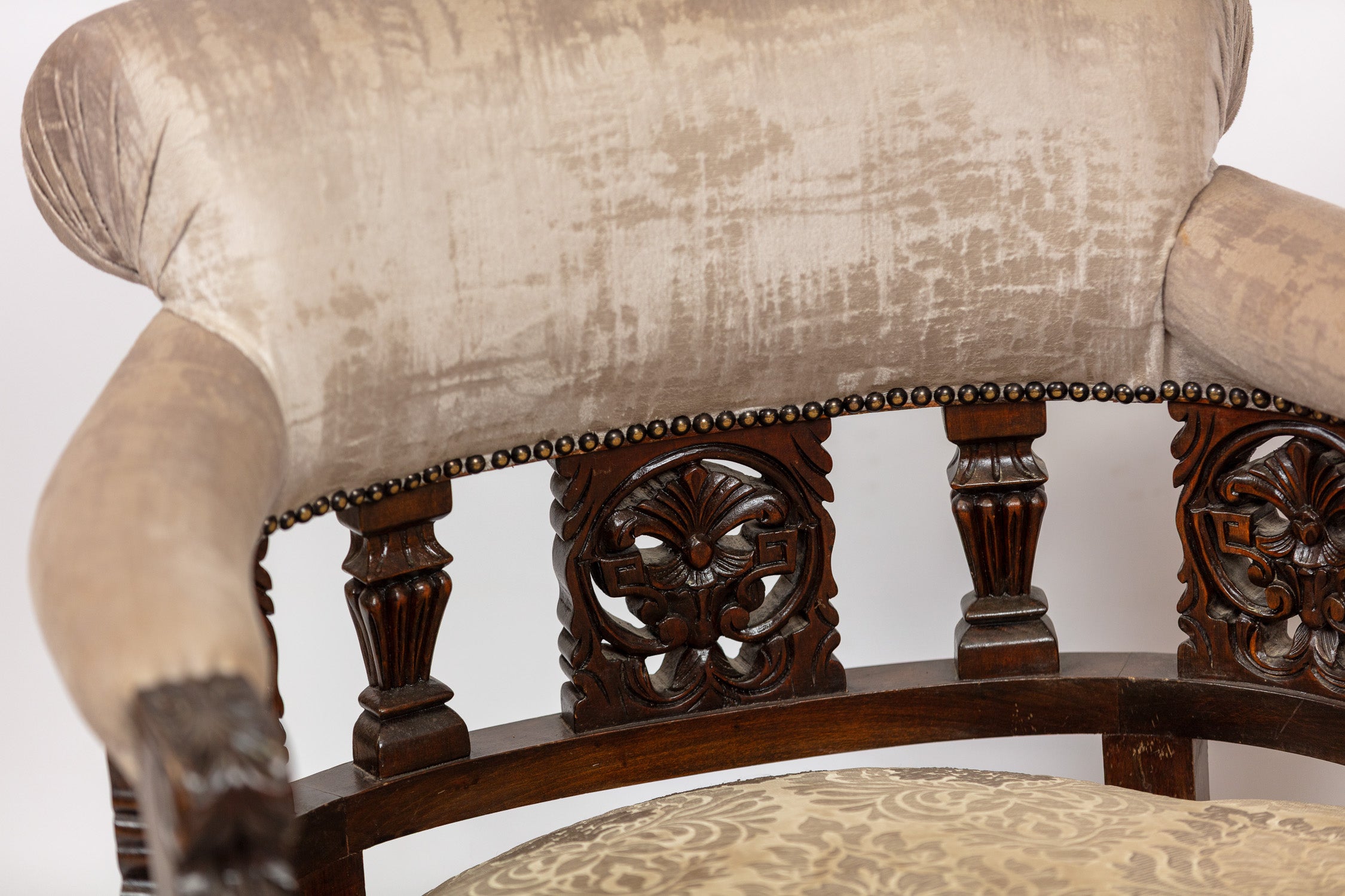 Antique Carved Gondola Chair