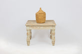 Carved Antique White Table