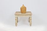 Carved Antique White Table