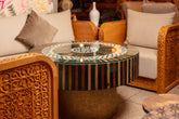 Heritage Round Walnut & Resin Table