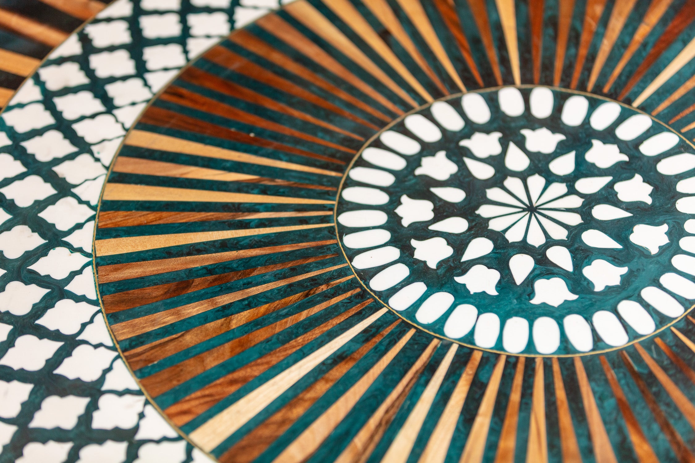 Heritage Round Walnut & Resin Table