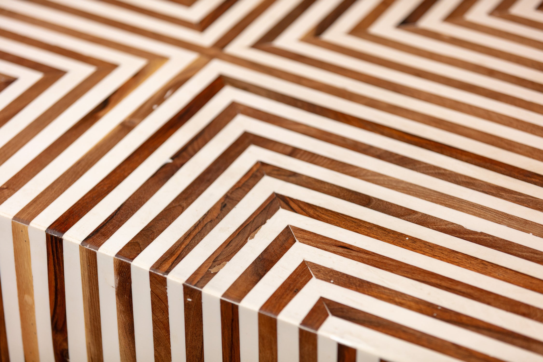 Linear Bone Inlay Coffee Table