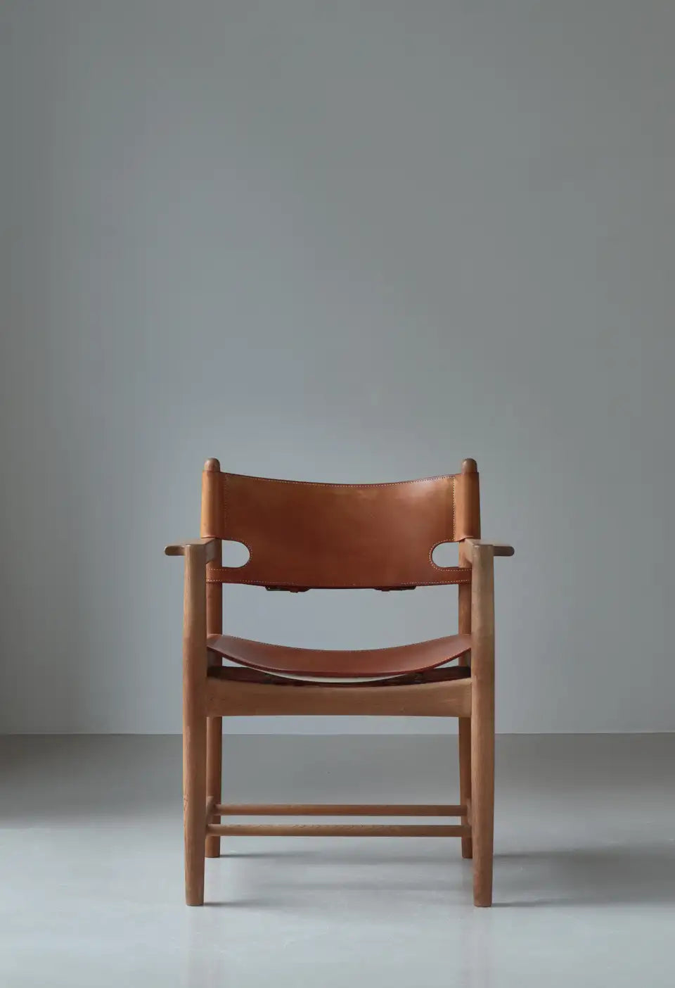 Vintage Danish Oak and Leather Chairs