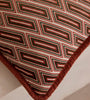 Woven Red Diamond Pattern Cushion