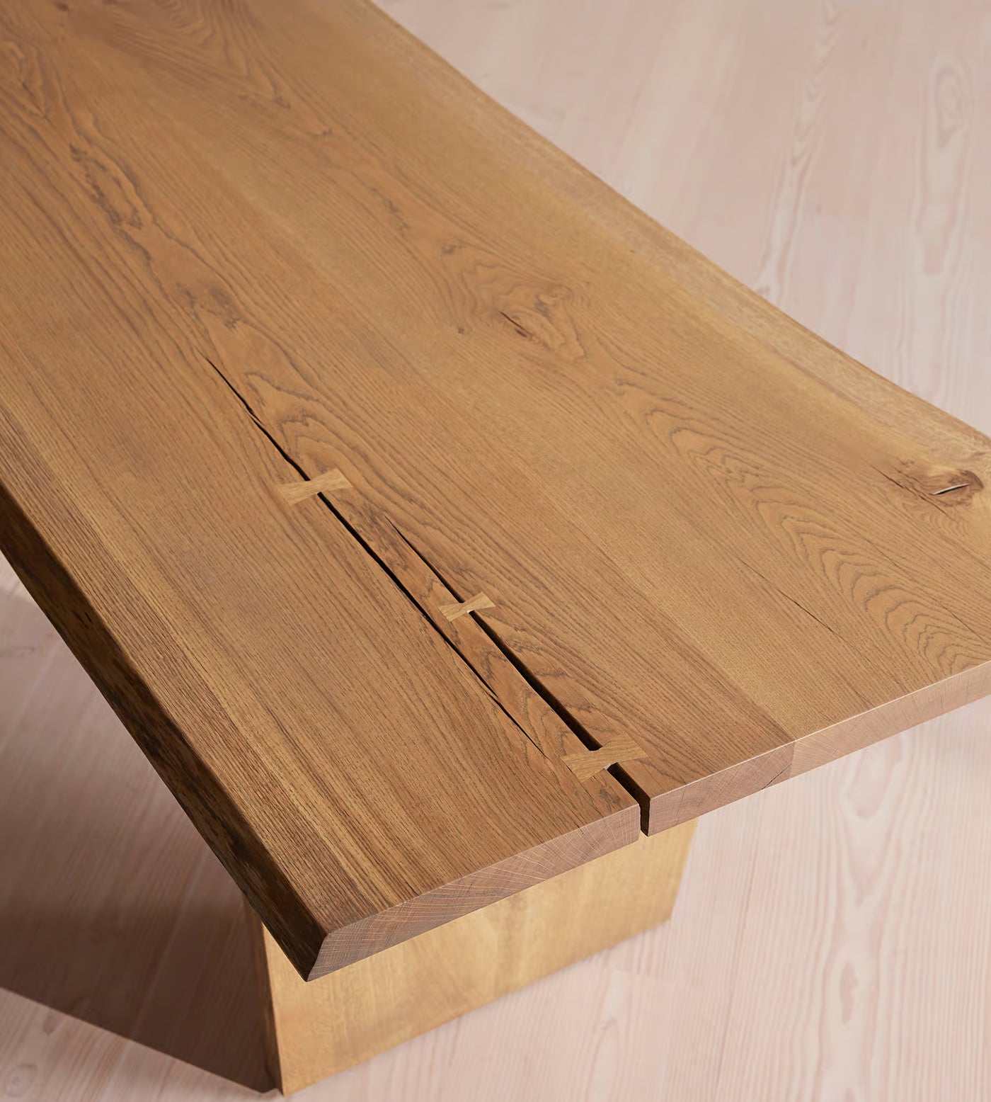 Live Edge Solid Oak Dining Table
