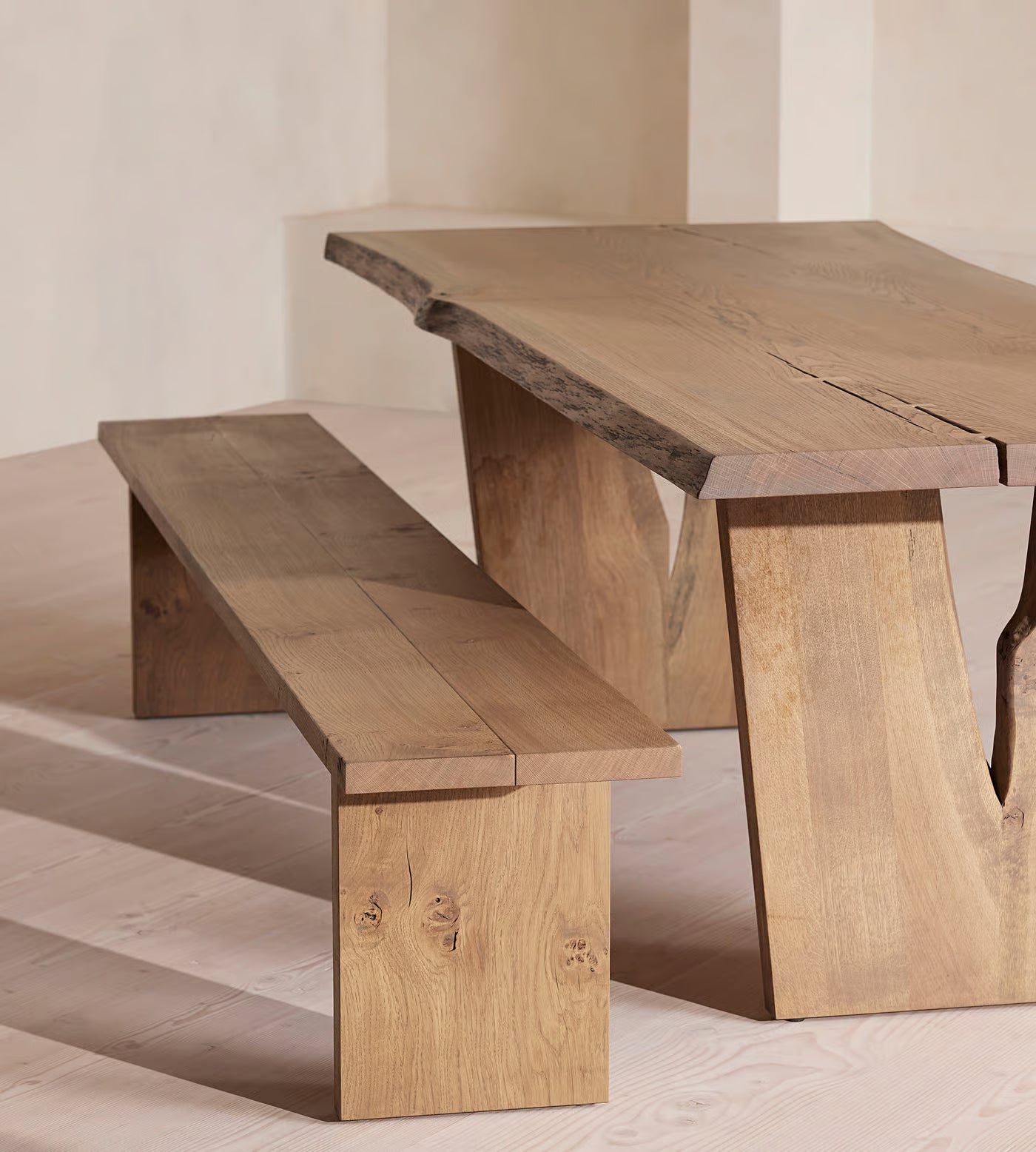 Live Edge Wooden Dining Table