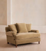 Plush Velvet English Arm Loveseat