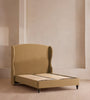 Velvet Wingback Upholstered Bed