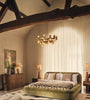 Ruched Velvet Platform Bed